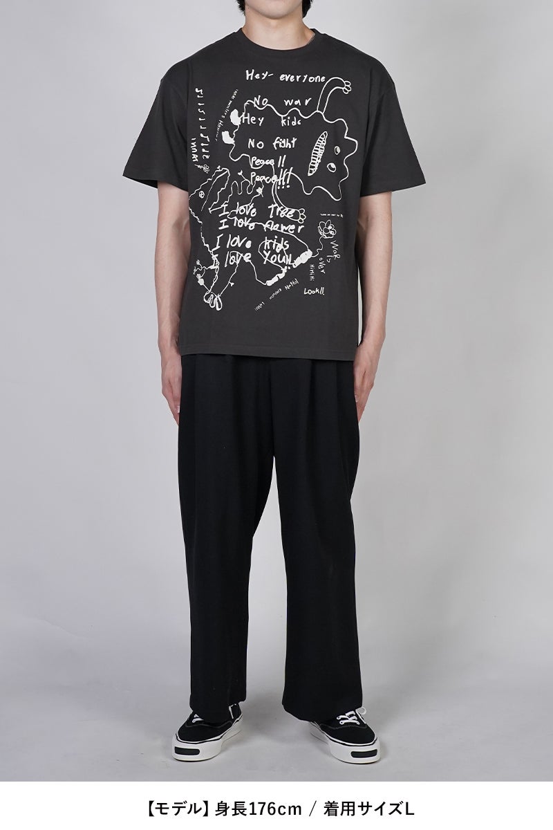 INNAT(インアット) RAKUGAKI SS TEE 落書き半袖Tシャツ INNAT09-C05