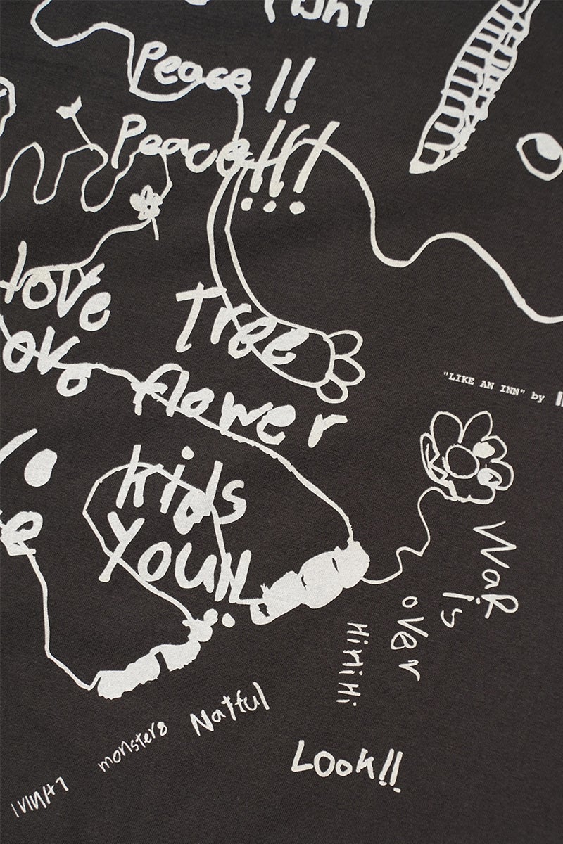 INNAT(インアット) RAKUGAKI SS TEE 落書き半袖Tシャツ INNAT09-C05