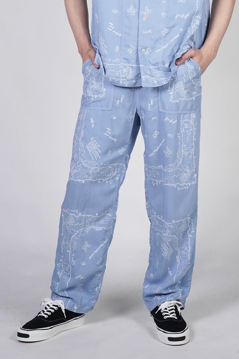 INNAT(インアット) RAKUGAKI BANDANA EASY PANTS 落書きバンダナイージーパンツ INNAT09-P07