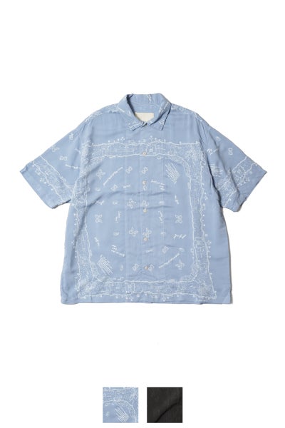 INNAT(インアット) RAKUGAKI BANDANA SHIRT 落書きバンダナシャツ INNAT09-S03