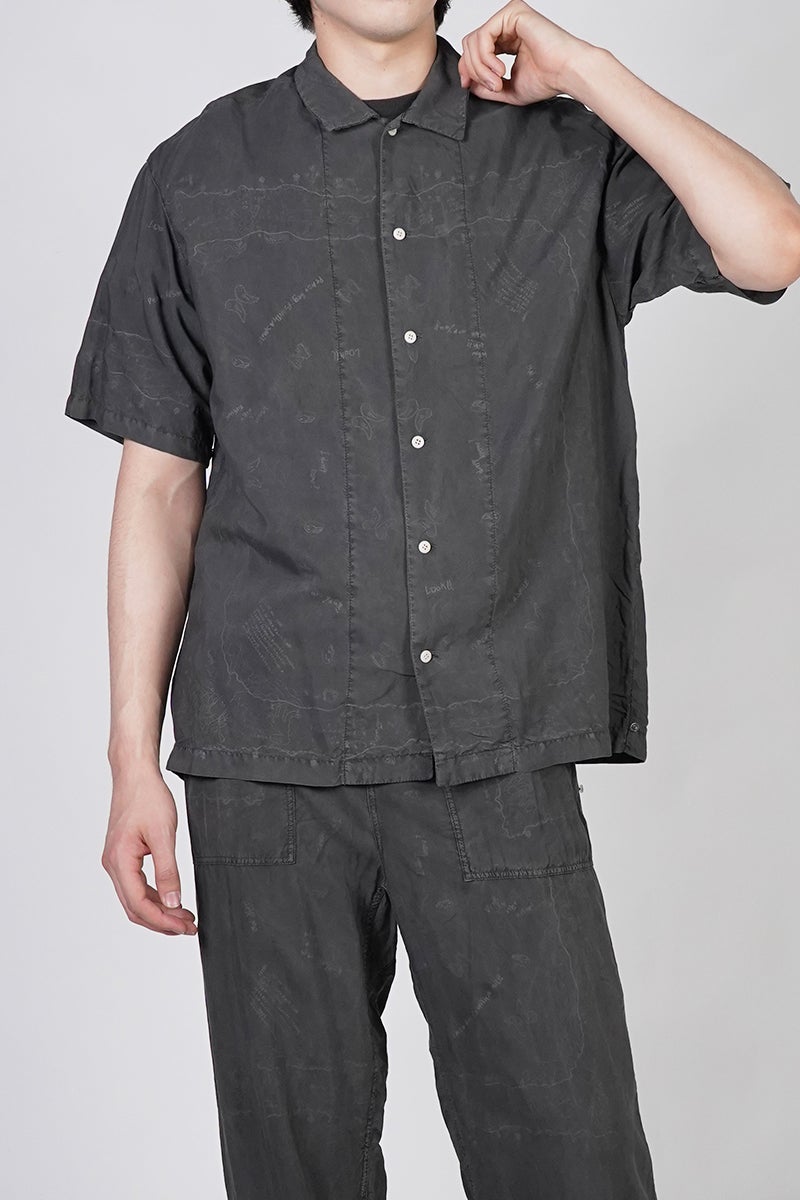 INNAT(インアット) RAKUGAKI BANDANA SHIRT 落書きバンダナシャツ INNAT09-S03