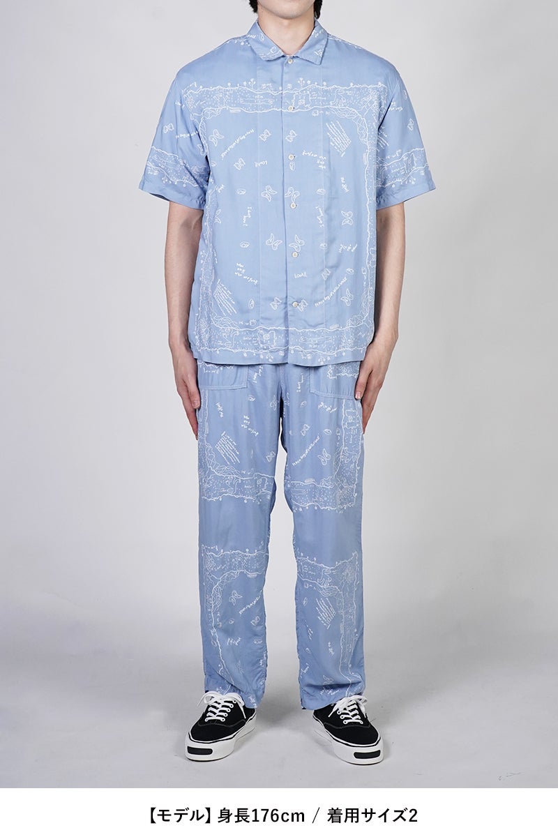 INNAT(インアット) RAKUGAKI BANDANA SHIRT 落書きバンダナシャツ INNAT09-S03