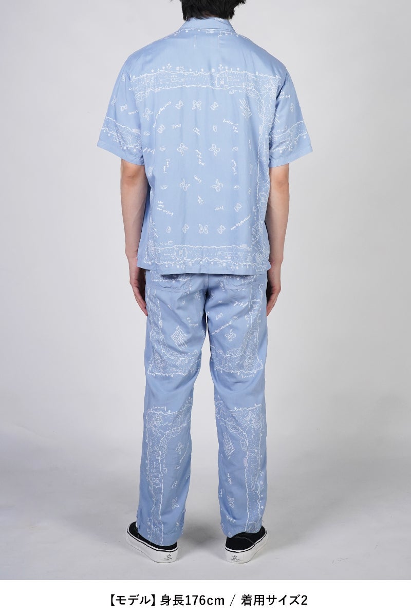 INNAT(インアット) RAKUGAKI BANDANA SHIRT 落書きバンダナシャツ INNAT09-S03