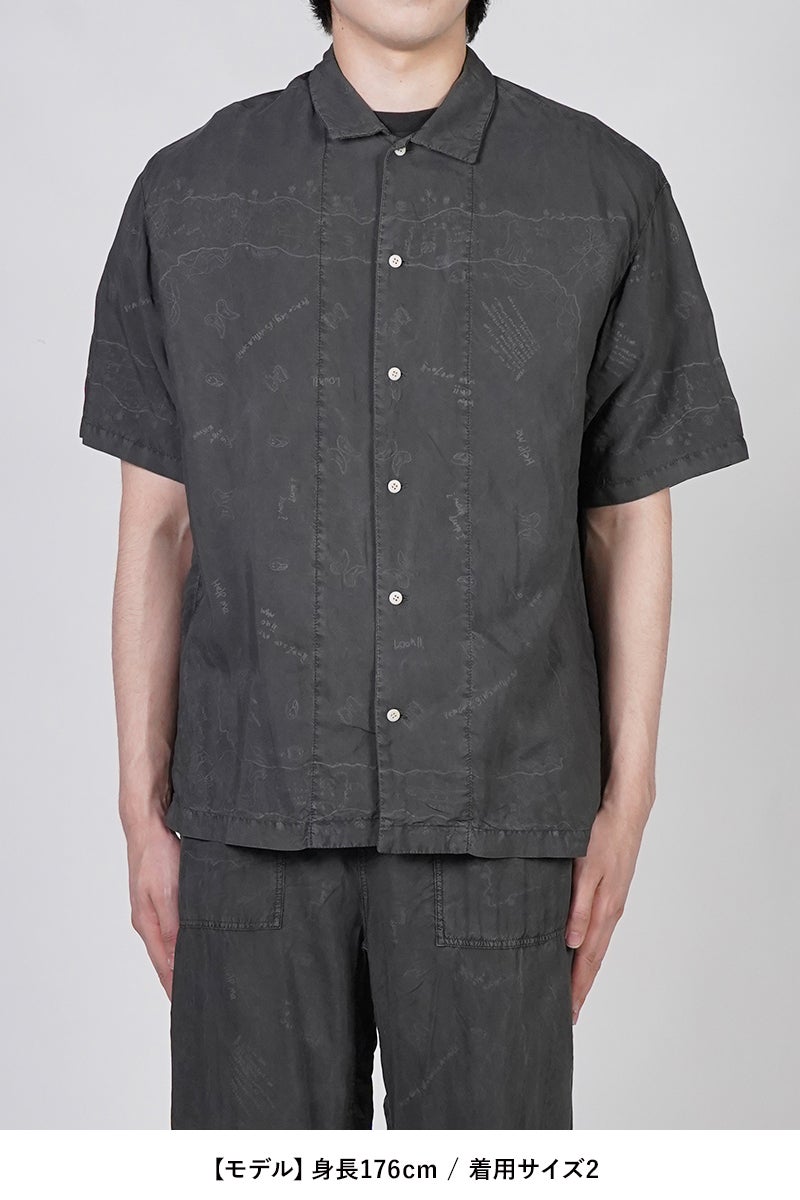 INNAT(インアット) RAKUGAKI BANDANA SHIRT 落書きバンダナシャツ INNAT09-S03