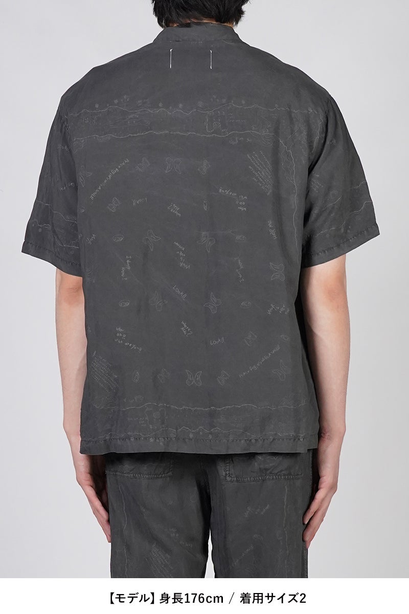 INNAT(インアット) RAKUGAKI BANDANA SHIRT 落書きバンダナシャツ INNAT09-S03