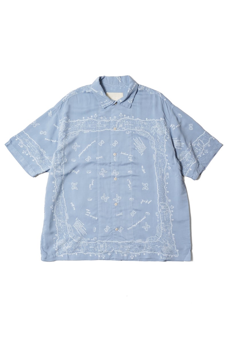 INNAT(インアット) RAKUGAKI BANDANA SHIRT 落書きバンダナシャツ INNAT09-S03