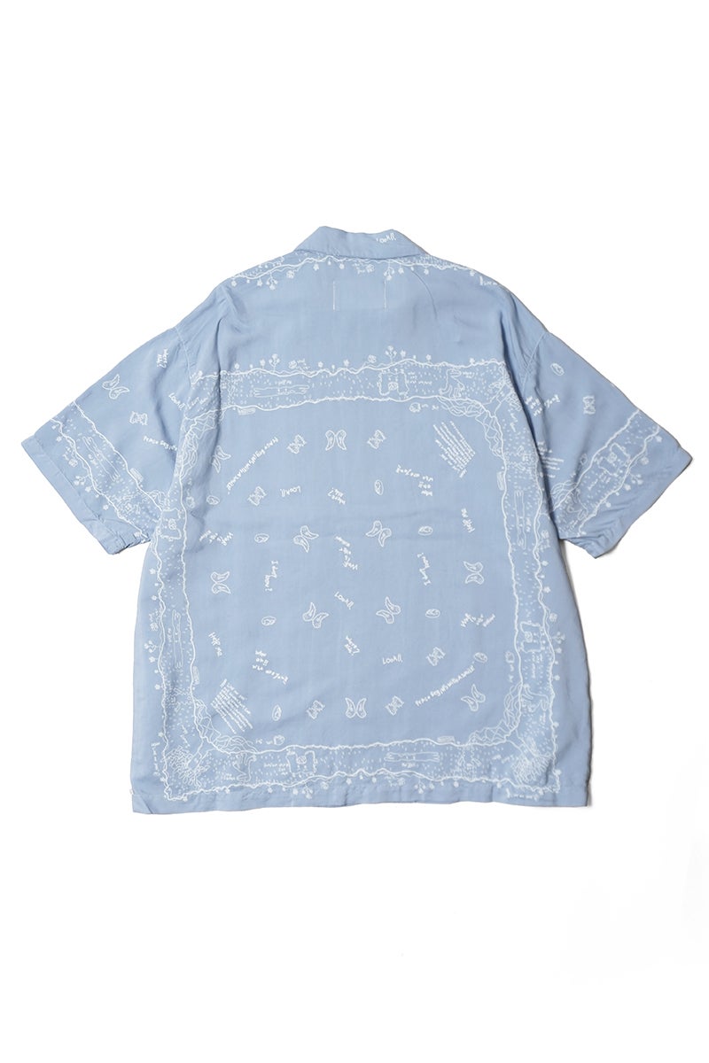 INNAT(インアット) RAKUGAKI BANDANA SHIRT 落書きバンダナシャツ INNAT09-S03