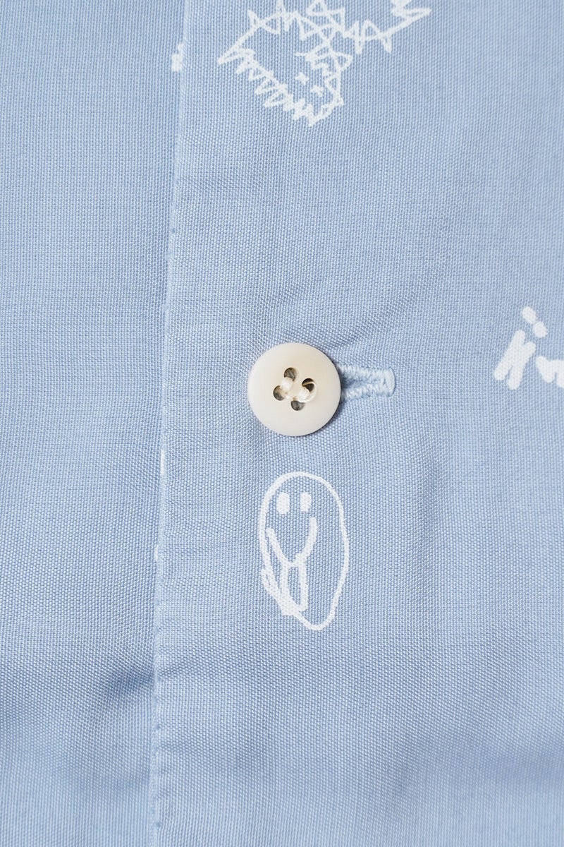 INNAT(インアット) RAKUGAKI BANDANA SHIRT 落書きバンダナシャツ INNAT09-S03