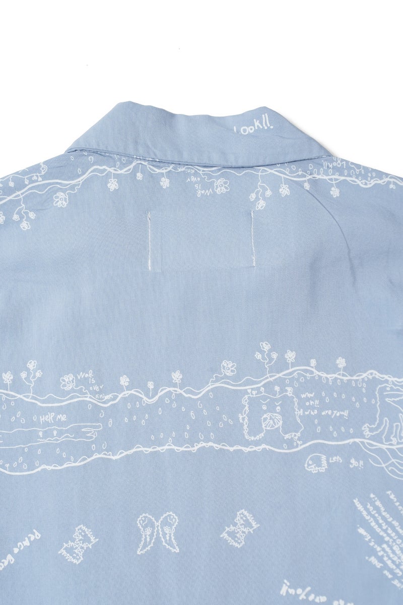 INNAT(インアット) RAKUGAKI BANDANA SHIRT 落書きバンダナシャツ INNAT09-S03