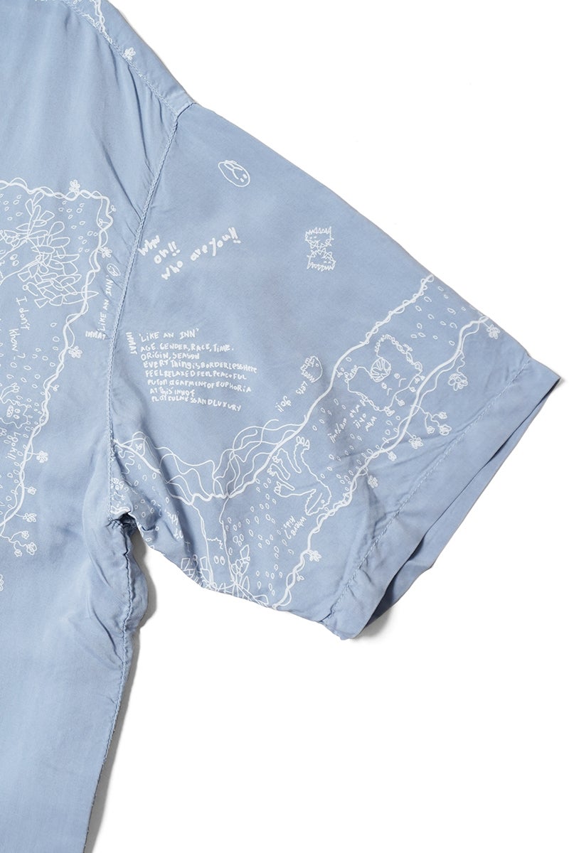 INNAT(インアット) RAKUGAKI BANDANA SHIRT 落書きバンダナシャツ INNAT09-S03