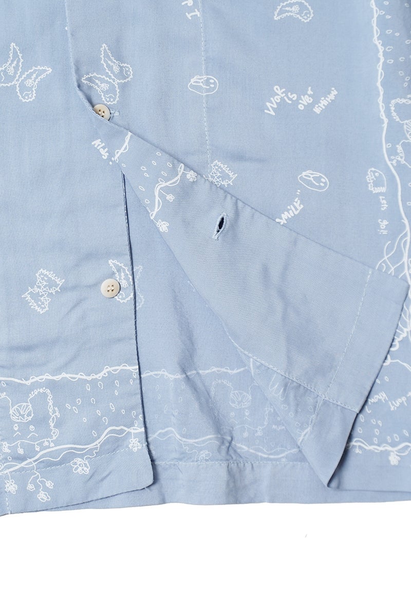 INNAT(インアット) RAKUGAKI BANDANA SHIRT 落書きバンダナシャツ INNAT09-S03