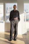 ANOTHER OFFICE(アナザーオフィス) Narrow Stripe Tapered Slacks ナローストライプテーパードスラックス AOFSPT017