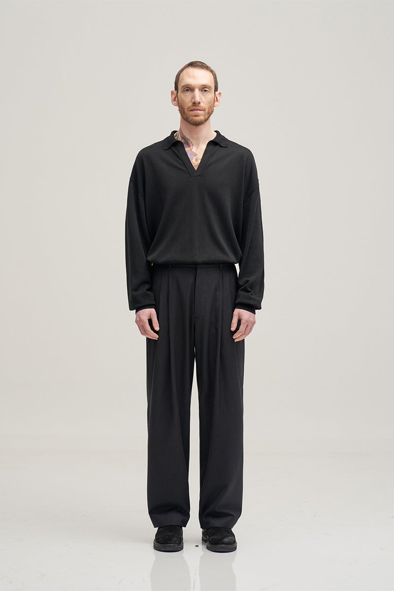 ANOTHER OFFICE(アナザーオフィス) Narrow Stripe Tapered Slacks ナローストライプテーパードスラックス AOFSPT017