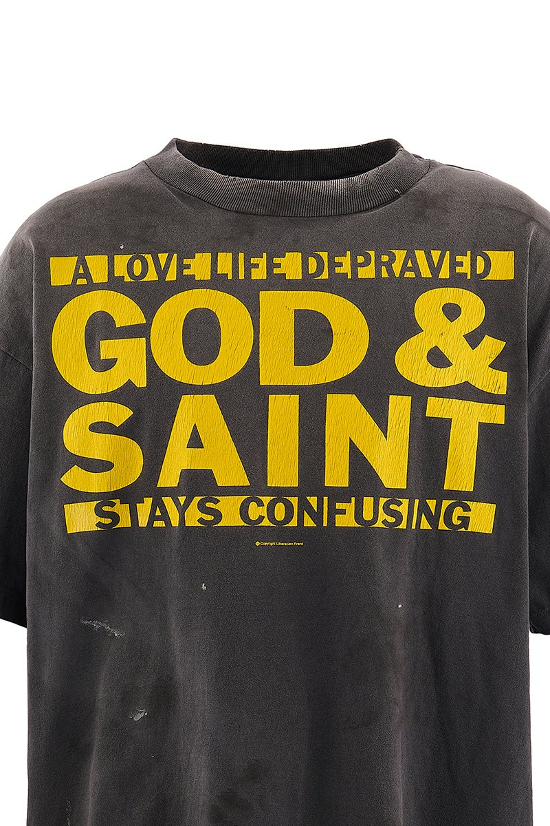 SAINT Mxxxxxx(セントマイケル) SM-MK8-0000-004 / SS T-SHIRT / GOD SAINT 半袖Tシャツ