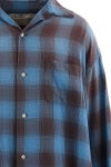 SAINT Mxxxxxx(セントマイケル) SM-MK8-0000-044 / RAYON SHIRT / CHECK BLUE レーヨンチェックシャツ