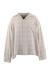 SAINT Mxxxxxx(セントマイケル) SM-MK8-0000-046 / RAYON SHIRT / CHECK SKY BLUE レーヨンチェックシャツ