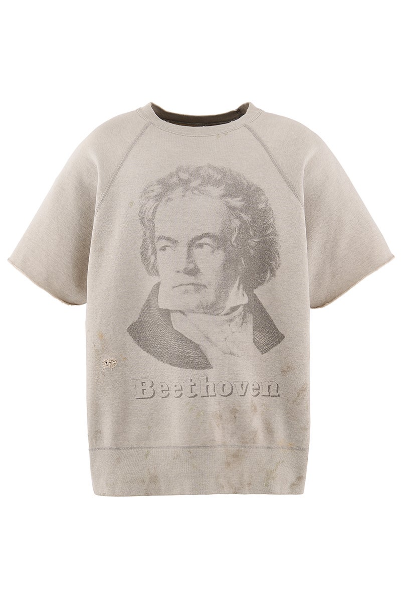 SAINT Mxxxxxx(セントマイケル) SM-MK8-0000-051 / SS CRW NECK SWT / BEETHORVEN GRY クルーネック半袖スウェット ベートーベン