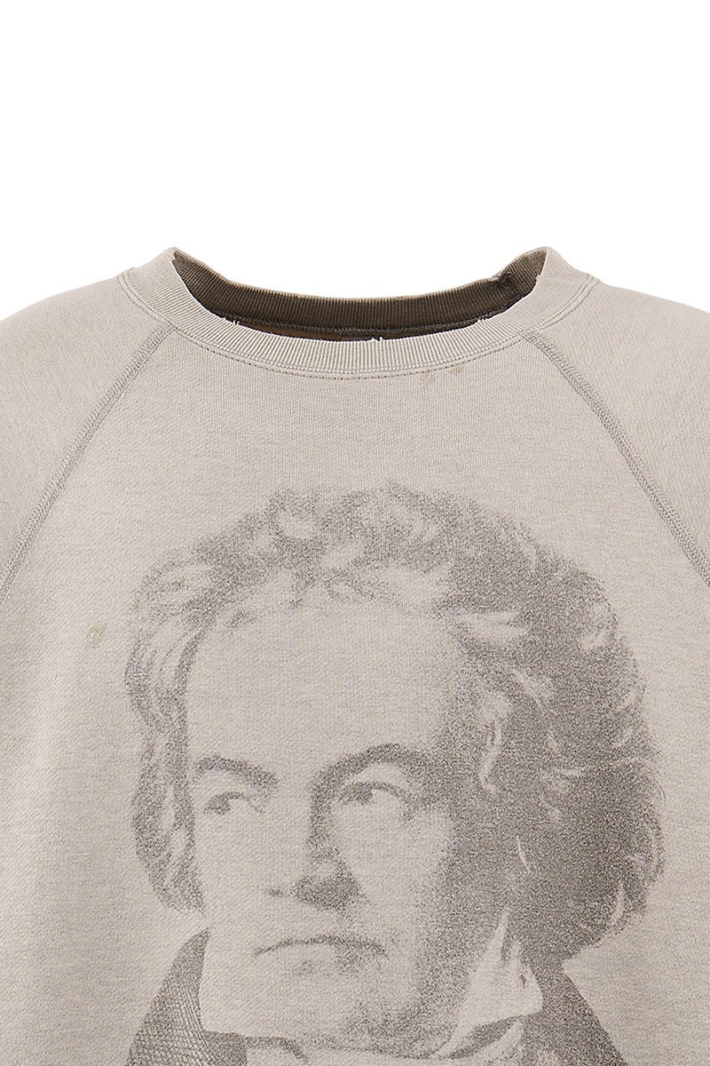 SAINT Mxxxxxx(セントマイケル) SM-MK8-0000-051 / SS CRW NECK SWT / BEETHORVEN GRY クルーネック半袖スウェット ベートーベン