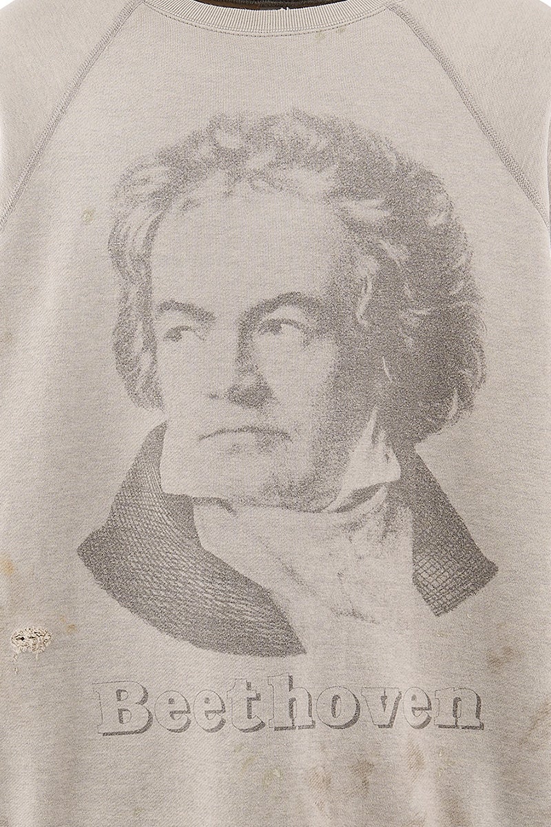 SAINT Mxxxxxx(セントマイケル) SM-MK8-0000-051 / SS CRW NECK SWT / BEETHORVEN GRY クルーネック半袖スウェット ベートーベン