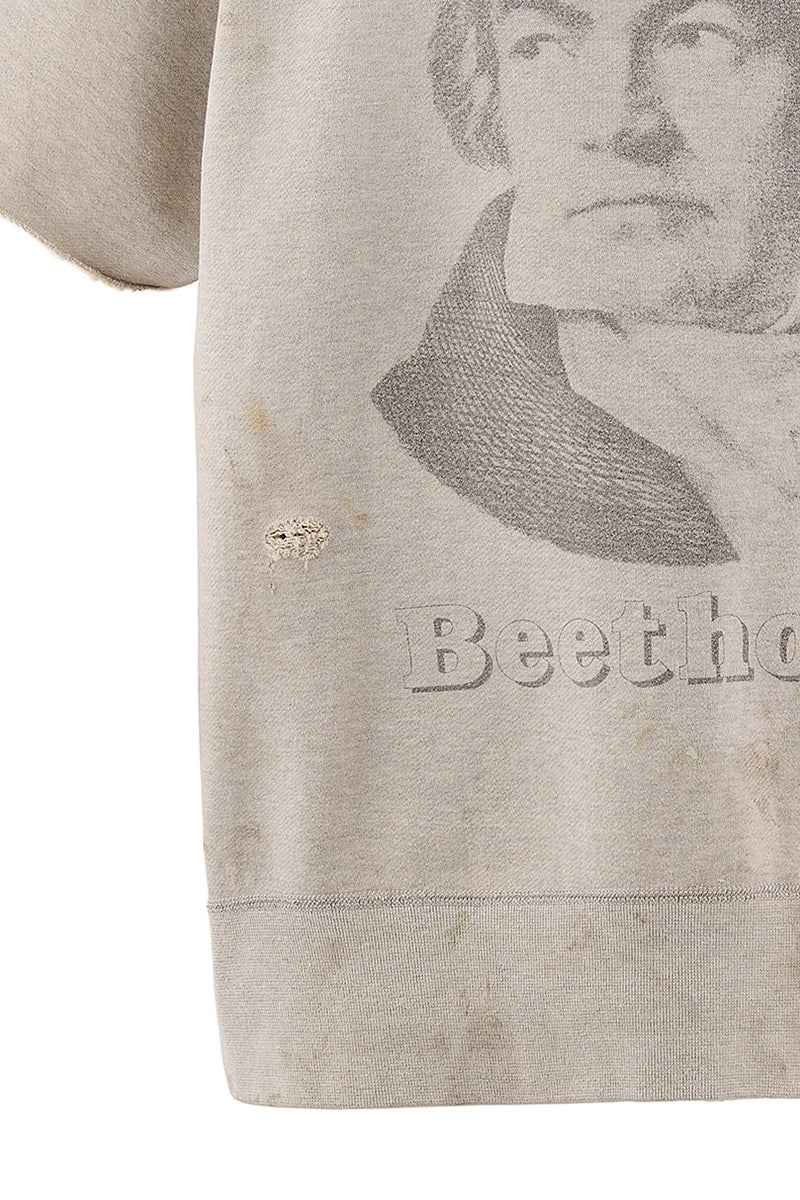 SAINT Mxxxxxx(セントマイケル) SM-MK8-0000-051 / SS CRW NECK SWT / BEETHORVEN GRY クルーネック半袖スウェット ベートーベン