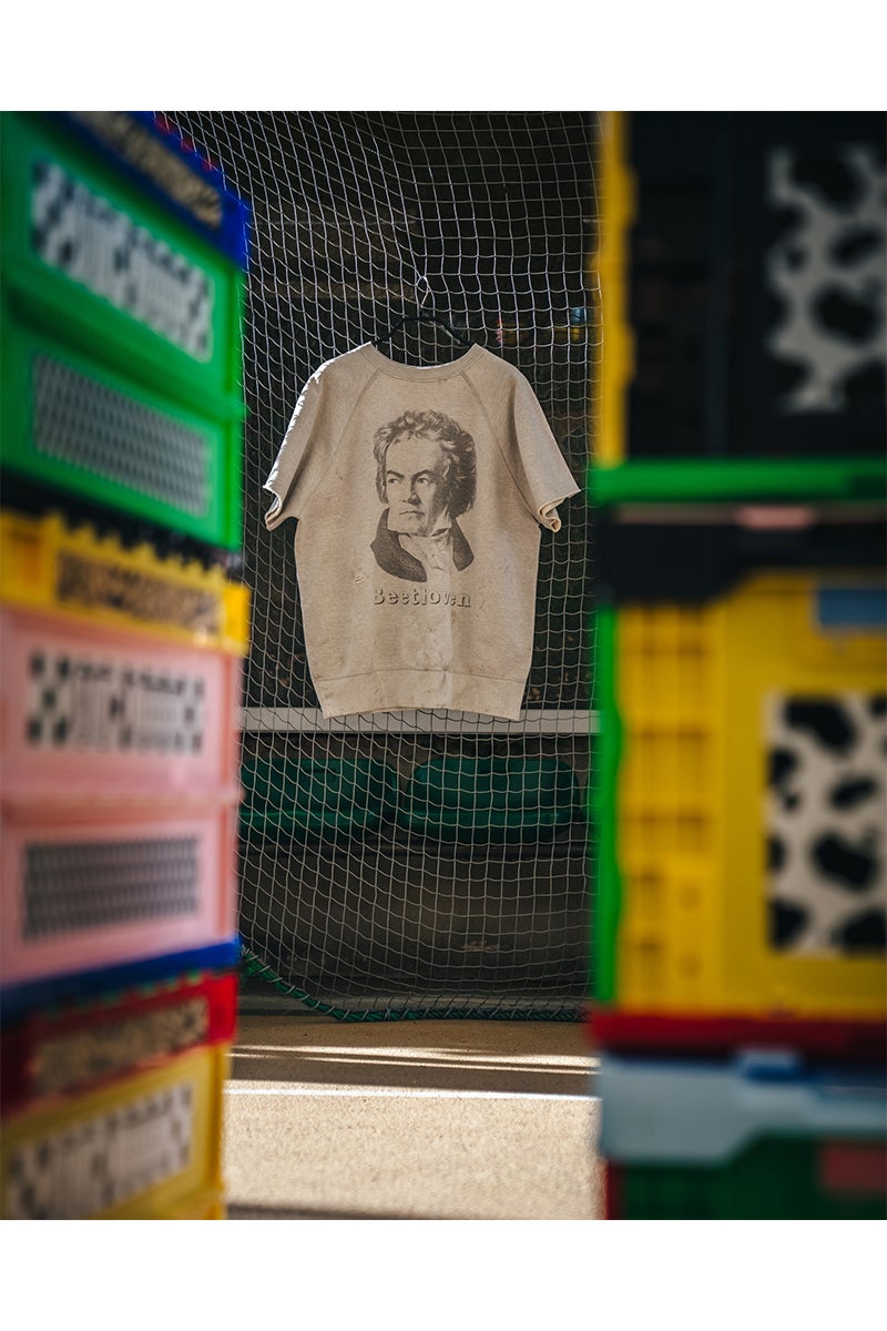 SAINT Mxxxxxx(セントマイケル) SM-MK8-0000-051 / SS CRW NECK SWT / BEETHORVEN GRY クルーネック半袖スウェット ベートーベン