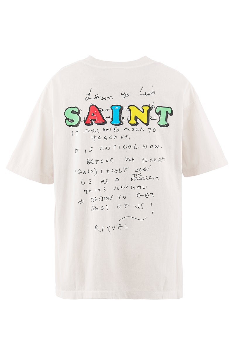 SAINT Mxxxxxx(セントマイケル) SM-MK8-0000-C04 / JR_SS T-SHIRT / E WHITE ジェイミー・リード半袖Tシャツ