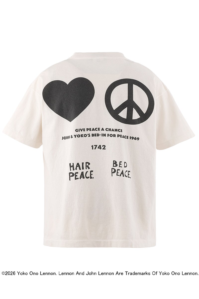 SAINT Mxxxxxx(セントマイケル) SM-MK8-0000-C27 / JL_SS T-SHIRT / IMAGINE PEACE / WHT ジョンレノン半袖Tシャツ イマジン