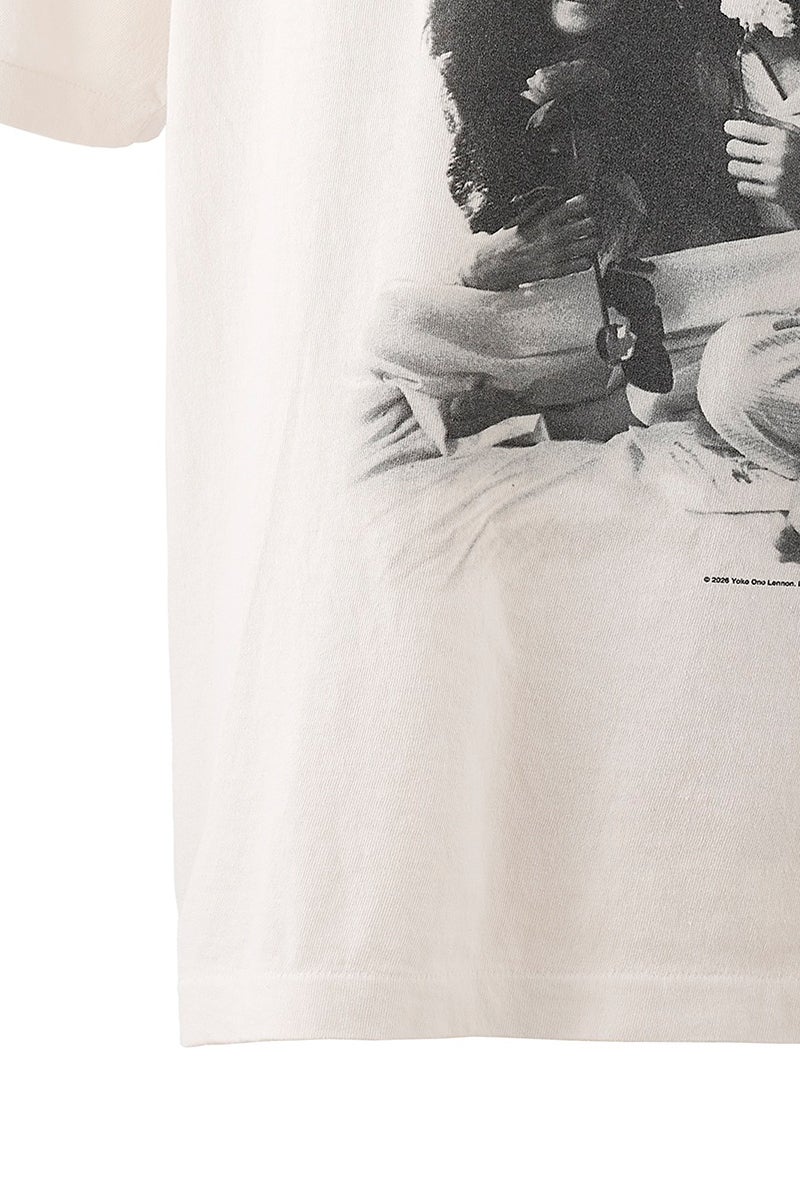 SAINT Mxxxxxx(セントマイケル) SM-MK8-0000-C27 / JL_SS T-SHIRT / IMAGINE PEACE / WHT ジョンレノン半袖Tシャツ イマジン
