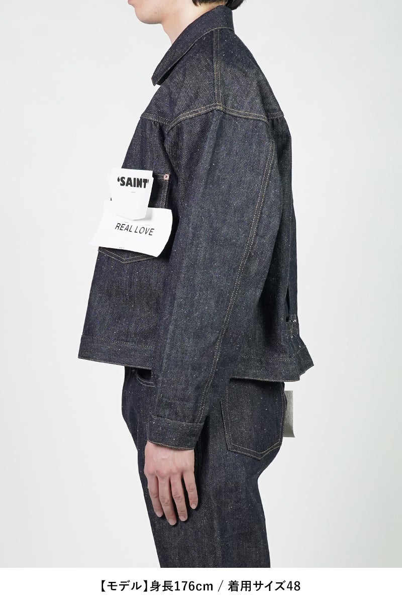 SAINT Mxxxxxx(セントマイケル) SM-MK8-0000-C45 / BBJ_DENIM JACKET / REGID BLUE ベルベルジンリジッドデニムジャケット