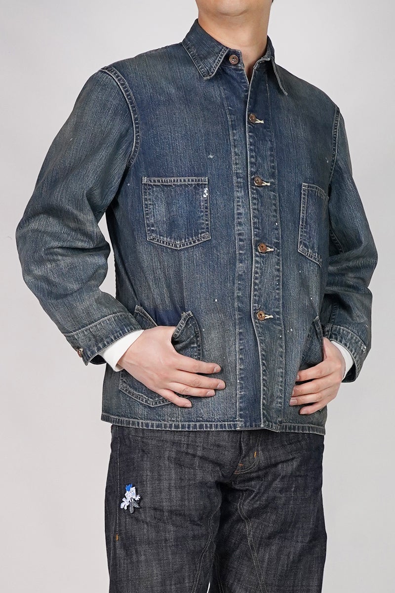 BOWWOW(バウワウ) HERITAGE DENIM CHORE COAT AGED ヘリテージデニムチョアコートエイジド BW261-HDCC