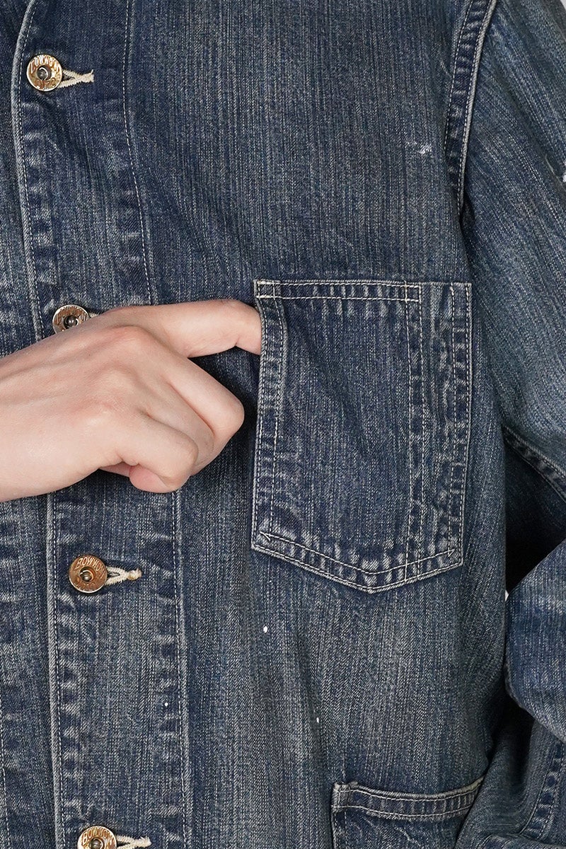 BOWWOW(バウワウ) HERITAGE DENIM CHORE COAT AGED ヘリテージデニムチョアコートエイジド BW261-HDCC