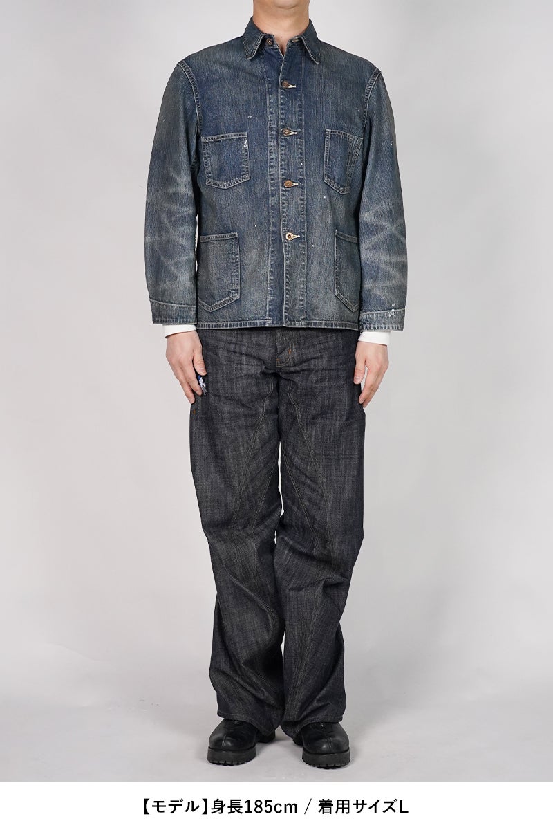 BOWWOW(バウワウ) HERITAGE DENIM CHORE COAT AGED ヘリテージデニムチョアコートエイジド BW261-HDCC