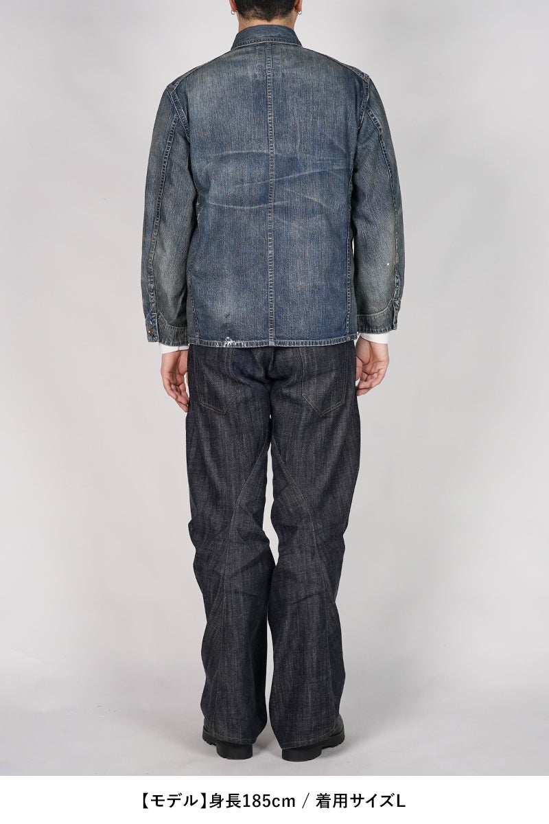 BOWWOW(バウワウ) HERITAGE DENIM CHORE COAT AGED ヘリテージデニムチョアコートエイジド BW261-HDCC