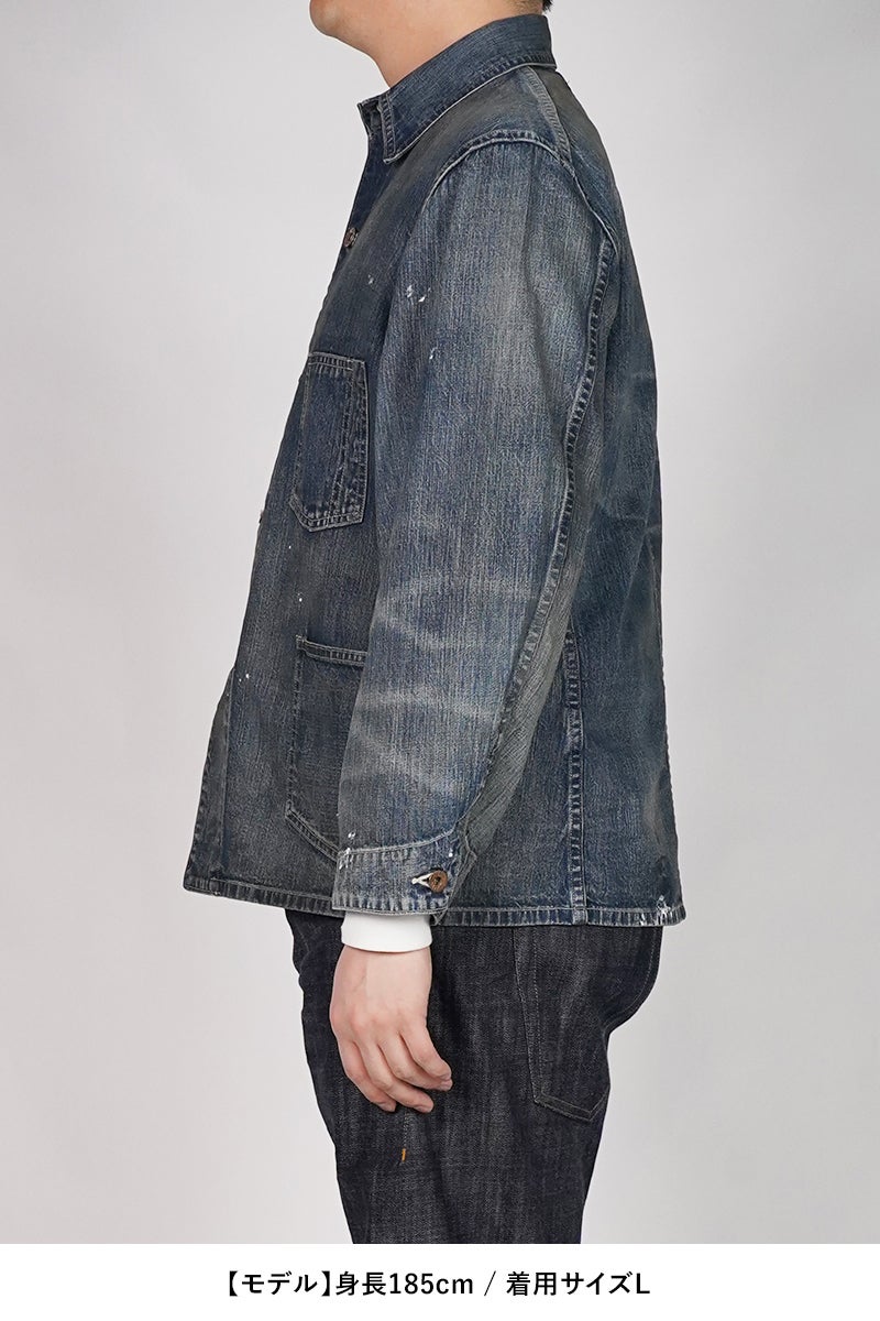 BOWWOW(バウワウ) HERITAGE DENIM CHORE COAT AGED ヘリテージデニムチョアコートエイジド BW261-HDCC