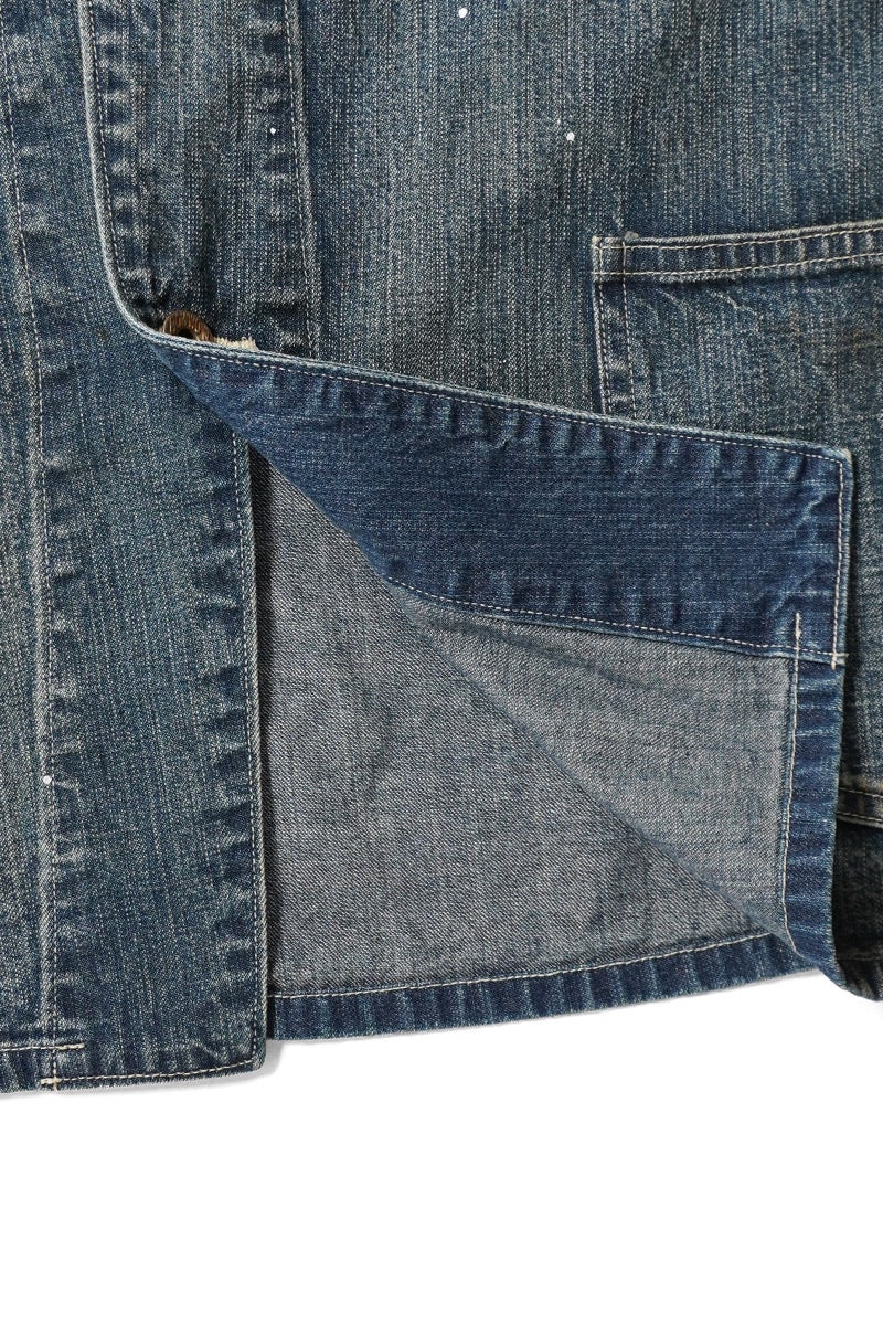 BOWWOW(バウワウ) HERITAGE DENIM CHORE COAT AGED ヘリテージデニムチョアコートエイジド BW261-HDCC