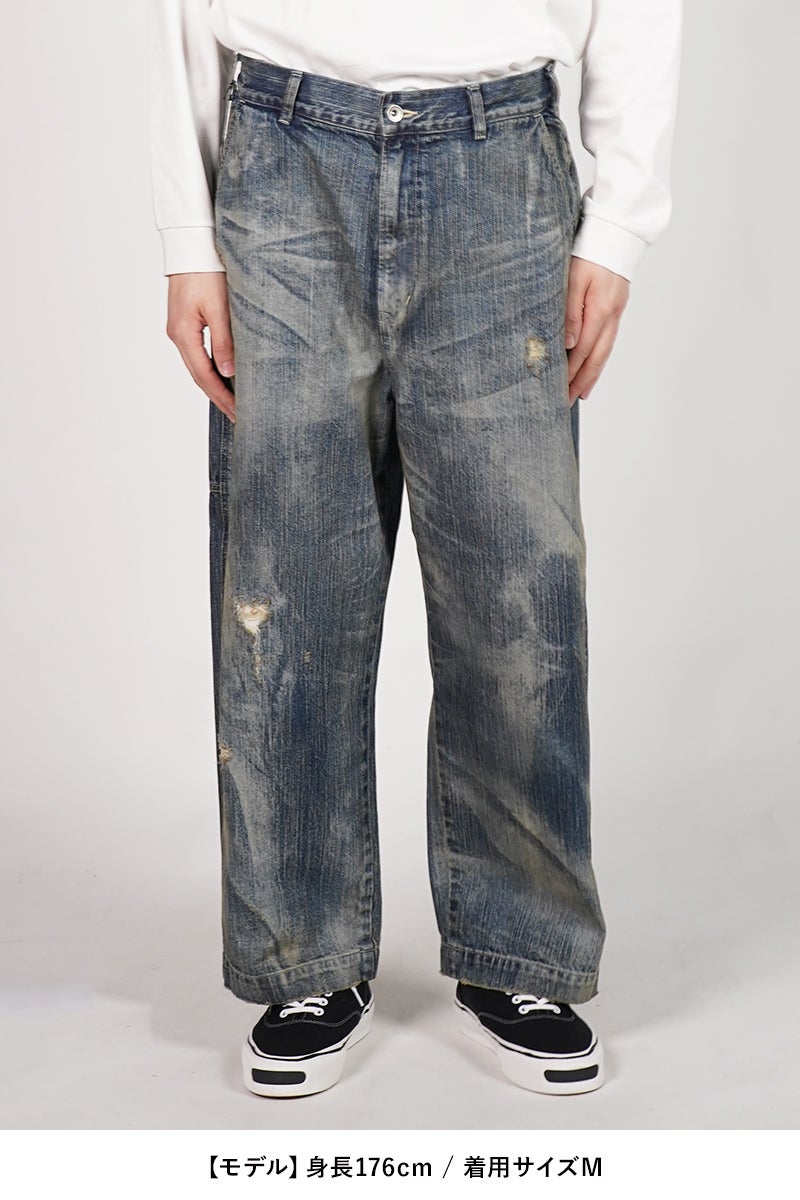 Porter Classic(ポータークラシック) STEINBECK DENIM PAINTER PANTS VINTAGE CUSTOM スタインベックデニムペインターパンツ ヴィンテージカスタム PC-005-2497