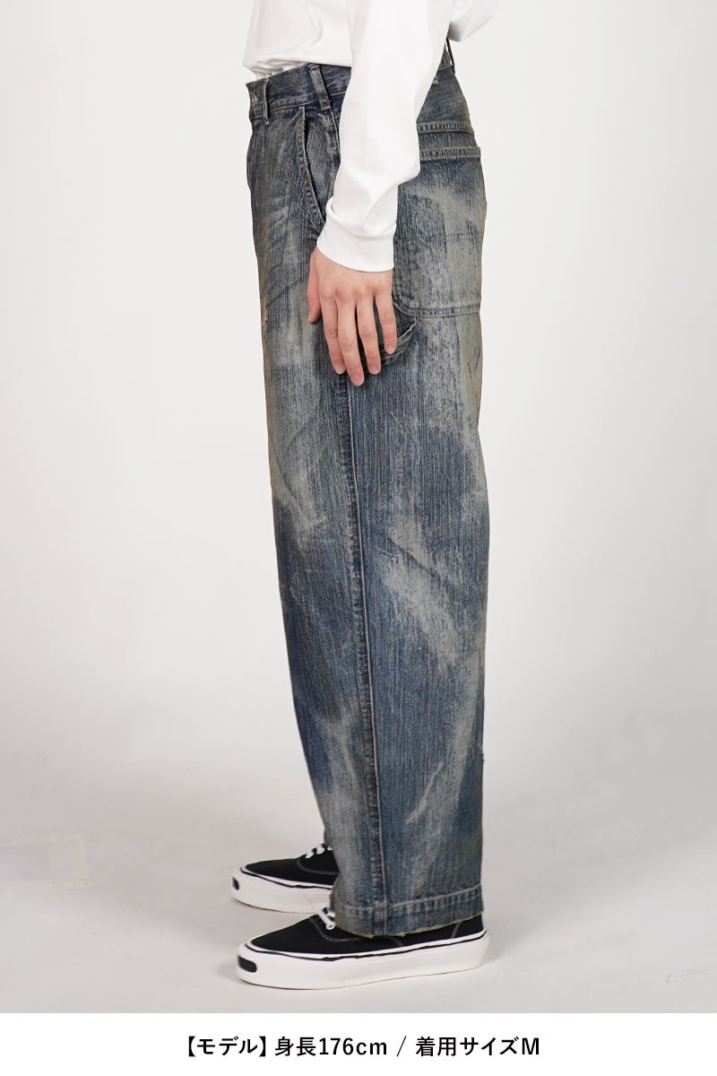 Porter Classic(ポータークラシック) STEINBECK DENIM PAINTER PANTS VINTAGE CUSTOM スタインベックデニムペインターパンツ ヴィンテージカスタム PC-005-2497