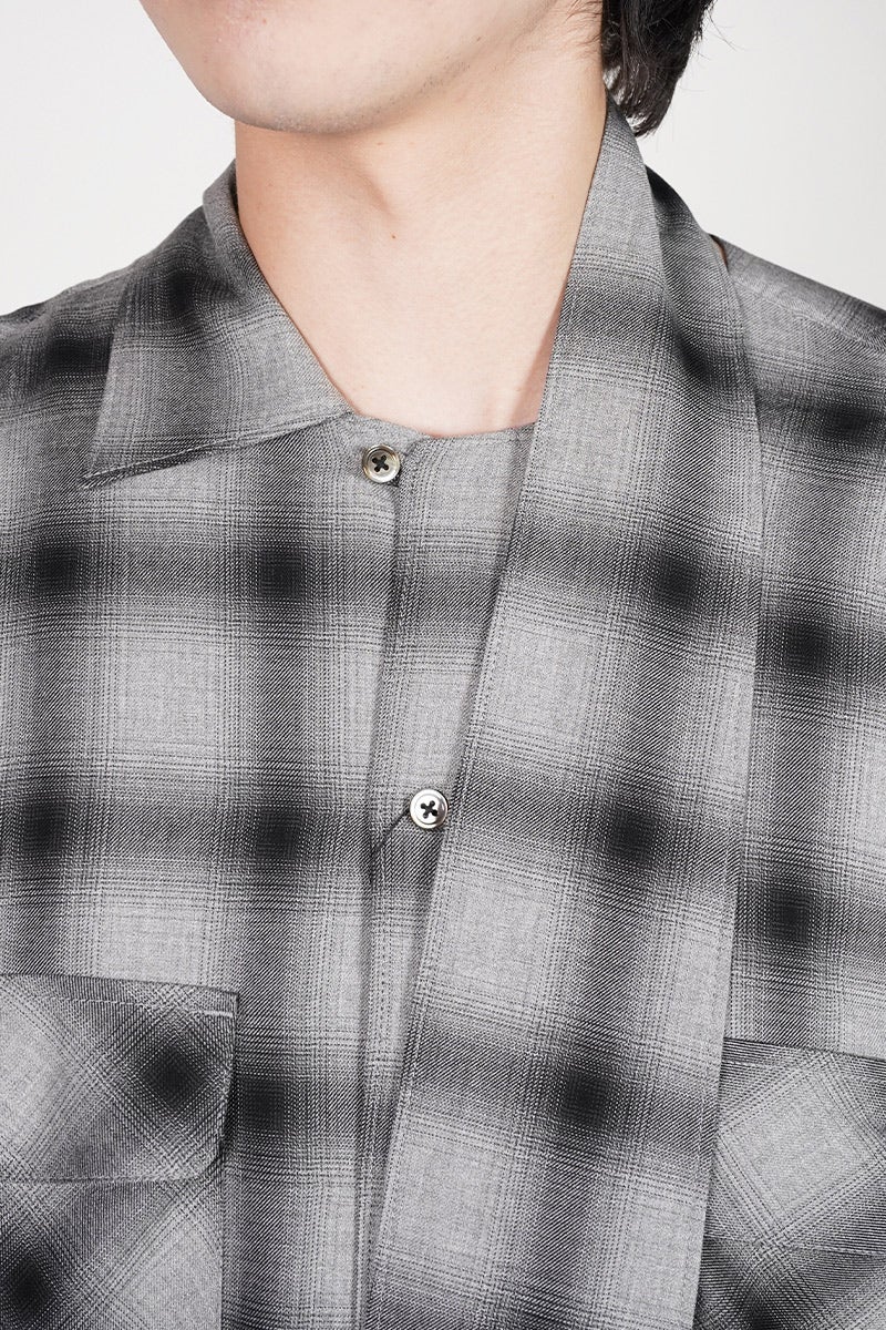 KEISUKEYOSHIDA(ケイスケヨシダ) Imitation Long Collar Shirt イミテーションロングカラーシャツ KYB61FJ108