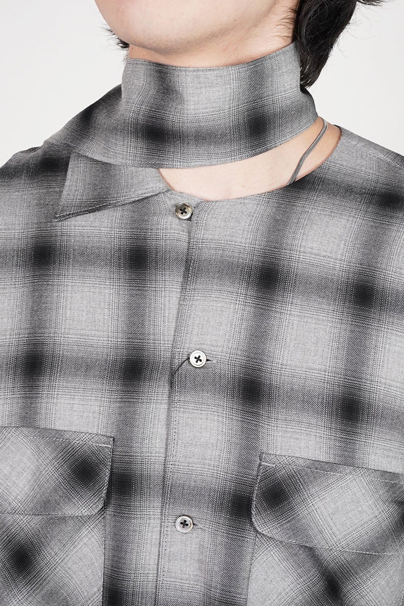 KEISUKEYOSHIDA(ケイスケヨシダ) Imitation Long Collar Shirt イミテーションロングカラーシャツ KYB61FJ108