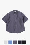 Graphpaper(グラフペーパー) Oxford S/S Oversized B.D Shirt オックスフォード半袖オーバーサイズボタンダウンシャツ GM261-50025B