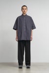 Graphpaper(グラフペーパー) Oxford S/S Oversized B.D Shirt オックスフォード半袖オーバーサイズボタンダウンシャツ GM261-50025B