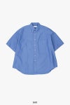 Graphpaper(グラフペーパー) Oxford S/S Oversized B.D Shirt オックスフォード半袖オーバーサイズボタンダウンシャツ GM261-50025B