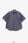 Graphpaper(グラフペーパー) Oxford S/S Oversized B.D Shirt オックスフォード半袖オーバーサイズボタンダウンシャツ GM261-50025B