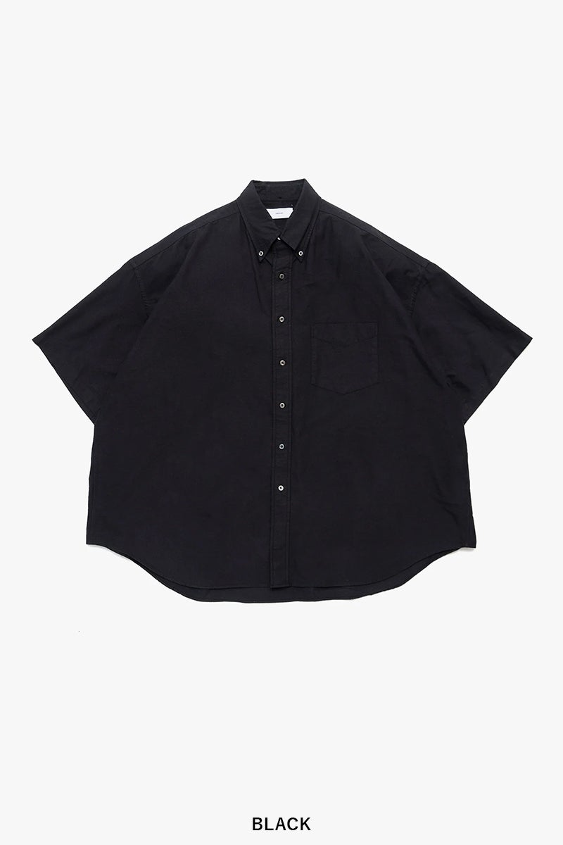 Graphpaper(グラフペーパー) Oxford S/S Oversized B.D Shirt オックスフォード半袖オーバーサイズボタンダウンシャツ GM261-50025B