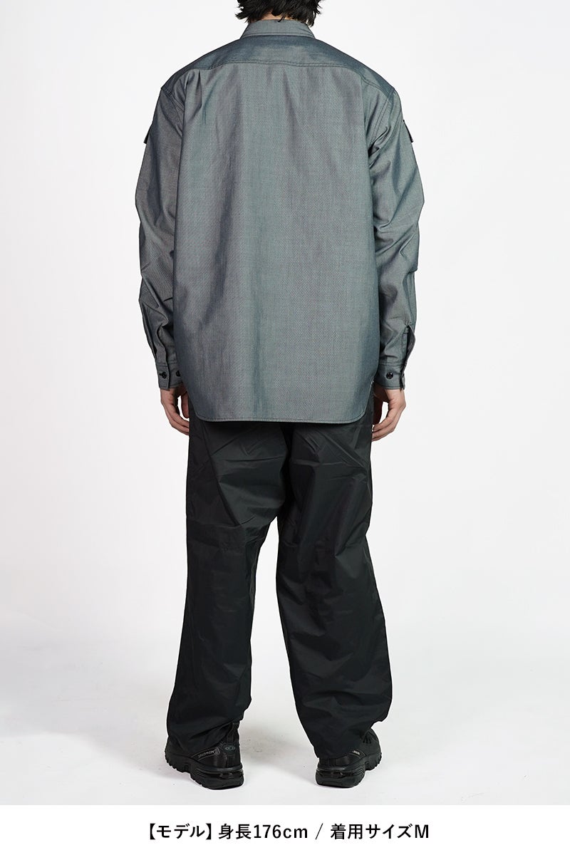 DAIWA PIER 39(ダイワピア39) TECH MULTI POCKET CHAMBRAY SHIRT L/S テックマルチポケットシャンブレーシャツ長袖 BE-84026