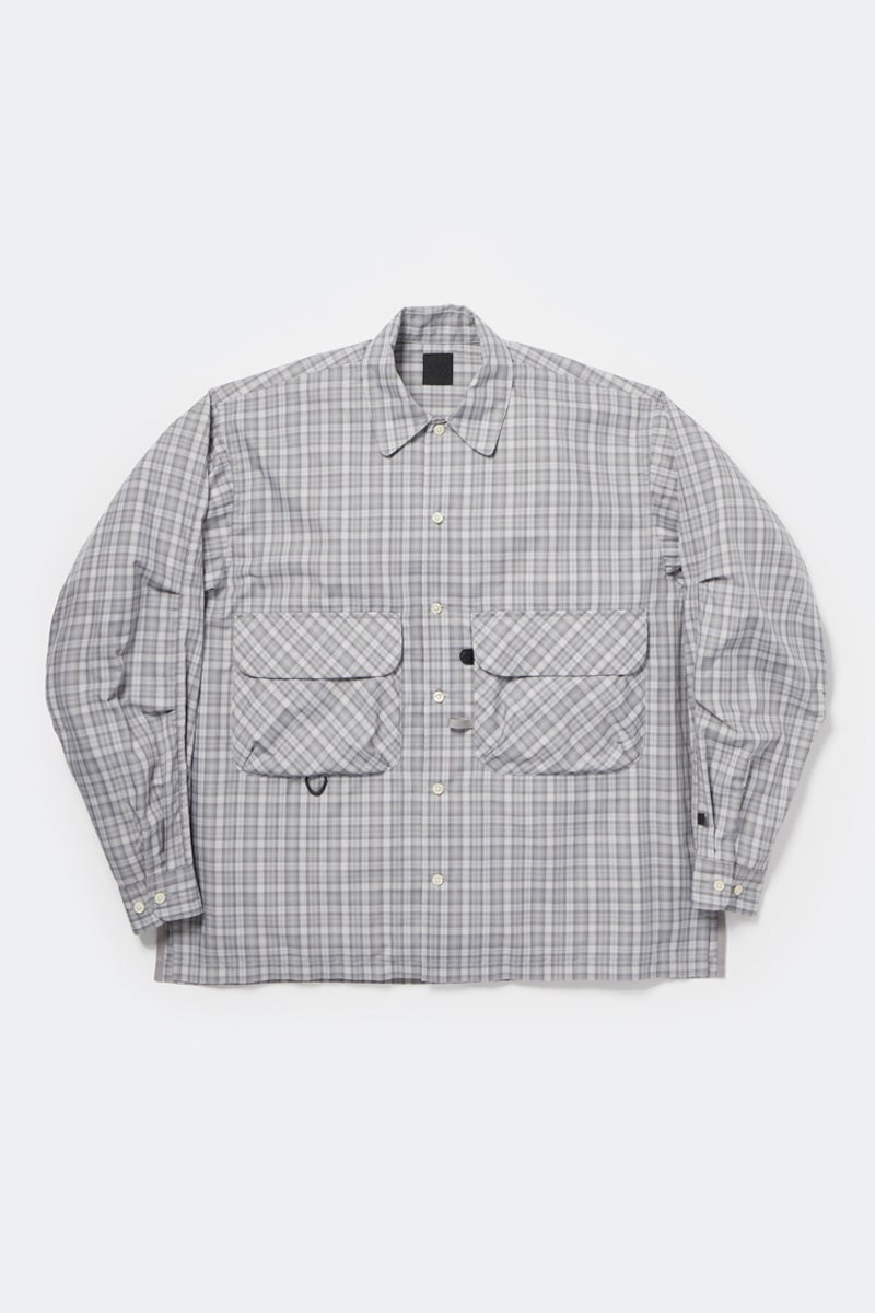 DAIWA PIER 39(ダイワピア39) W's TECH SPORTS OPEN COLLAR SHIRT LS GREN PLAID ウィメンズ テックスポーツオープンカラーシャツ長袖グレンチェック BE-82026L