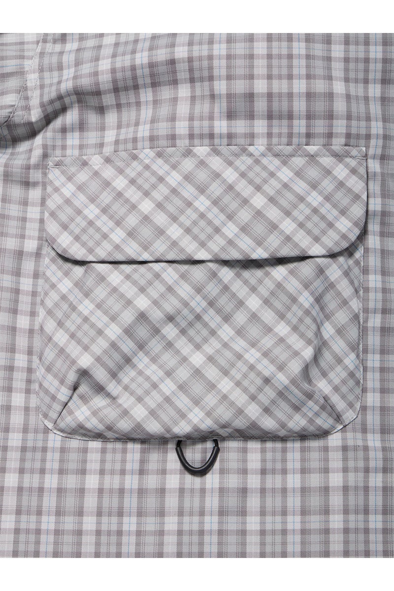 DAIWA PIER 39(ダイワピア39) W's TECH SPORTS OPEN COLLAR SHIRT LS GREN PLAID ウィメンズ テックスポーツオープンカラーシャツ長袖グレンチェック BE-82026L