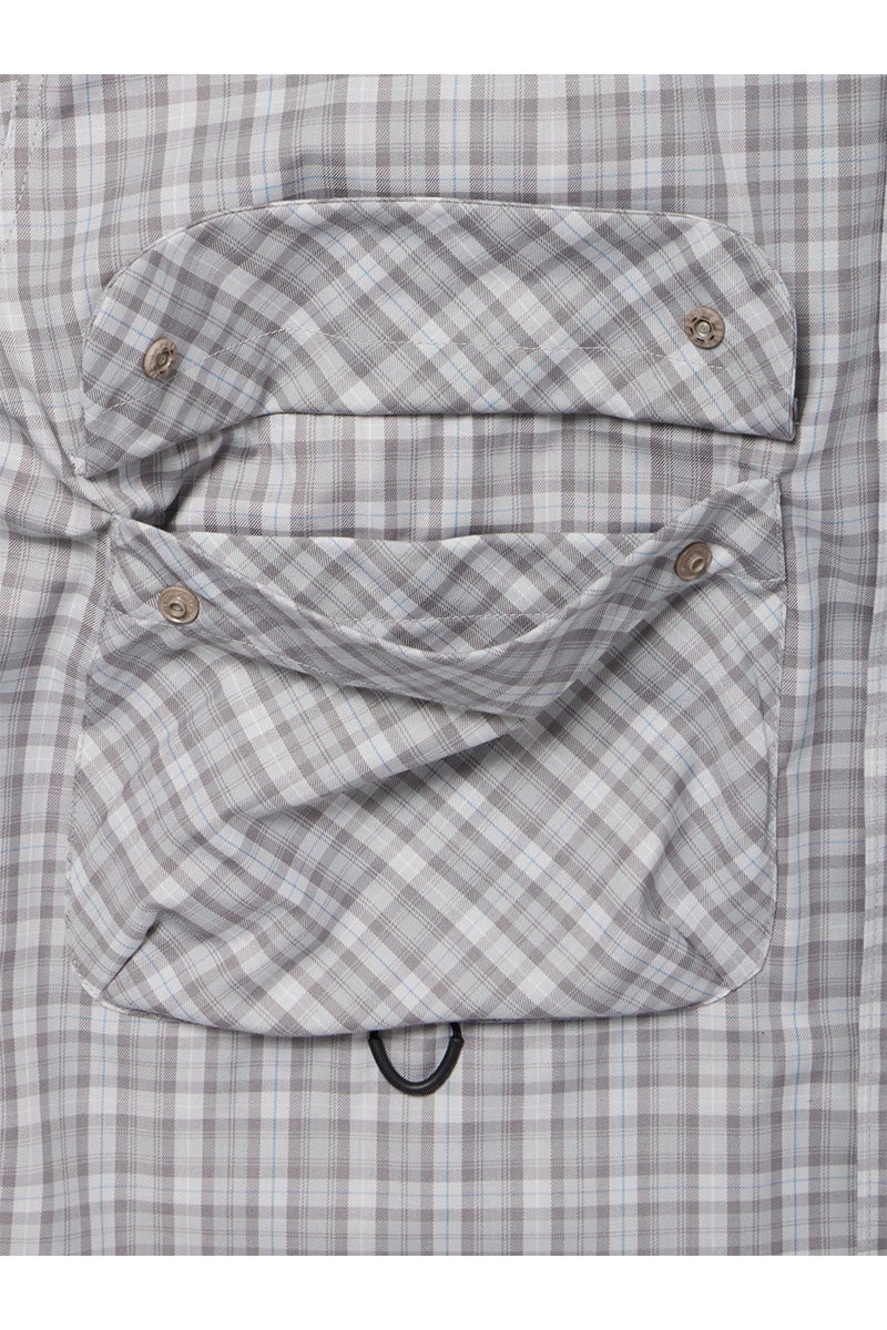 DAIWA PIER 39(ダイワピア39) W's TECH SPORTS OPEN COLLAR SHIRT LS GREN PLAID ウィメンズ テックスポーツオープンカラーシャツ長袖グレンチェック BE-82026L