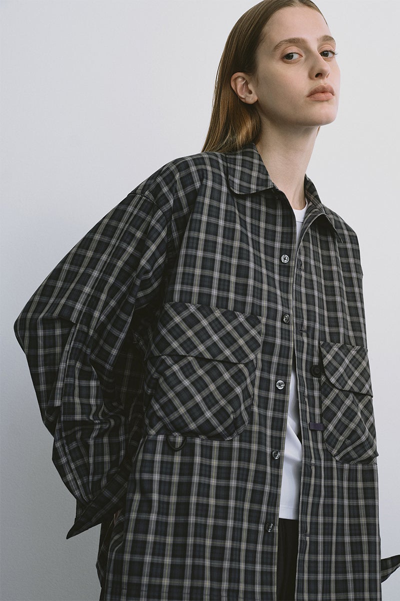 DAIWA PIER 39(ダイワピア39) W's TECH SPORTS OPEN COLLAR SHIRT LS GREN PLAID ウィメンズ テックスポーツオープンカラーシャツ長袖グレンチェック BE-82026L
