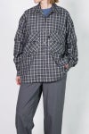 DAIWA PIER 39(ダイワピア39) W's TECH SPORTS OPEN COLLAR SHIRT LS GREN PLAID ウィメンズ テックスポーツオープンカラーシャツ長袖グレンチェック BE-82026L